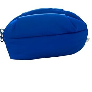 Aerie Offline Blue Nylon Puffy Makeup Bag NWT